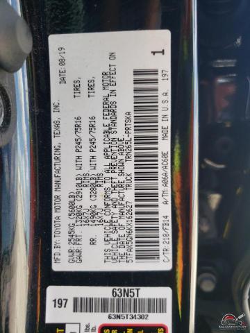 5TFAX5GN6KX162627 2019 TOYOTA TACOMA photo no. 13