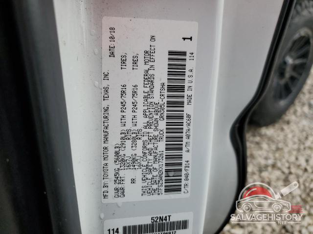 5TFSZ5AN2KX173261 2019 TOYOTA TACOMA photo no. 12