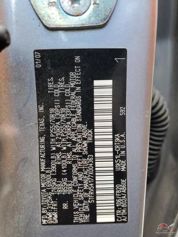 5TFRV54177X004363 2007 TOYOTA TUNDRA photo no. 12