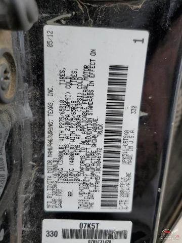 5TFRM5F18CX046972 2012 TOYOTA TUNDRA photo no. 12