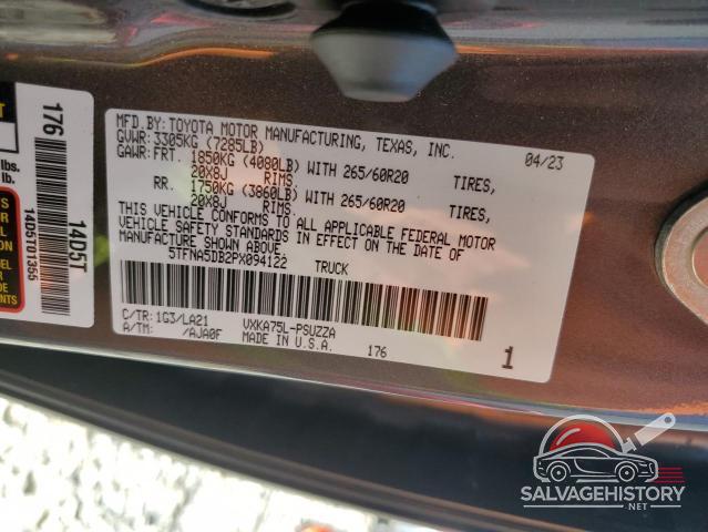 5TFNA5DB2PX094122 2023 TOYOTA TUNDRA photo no. 12