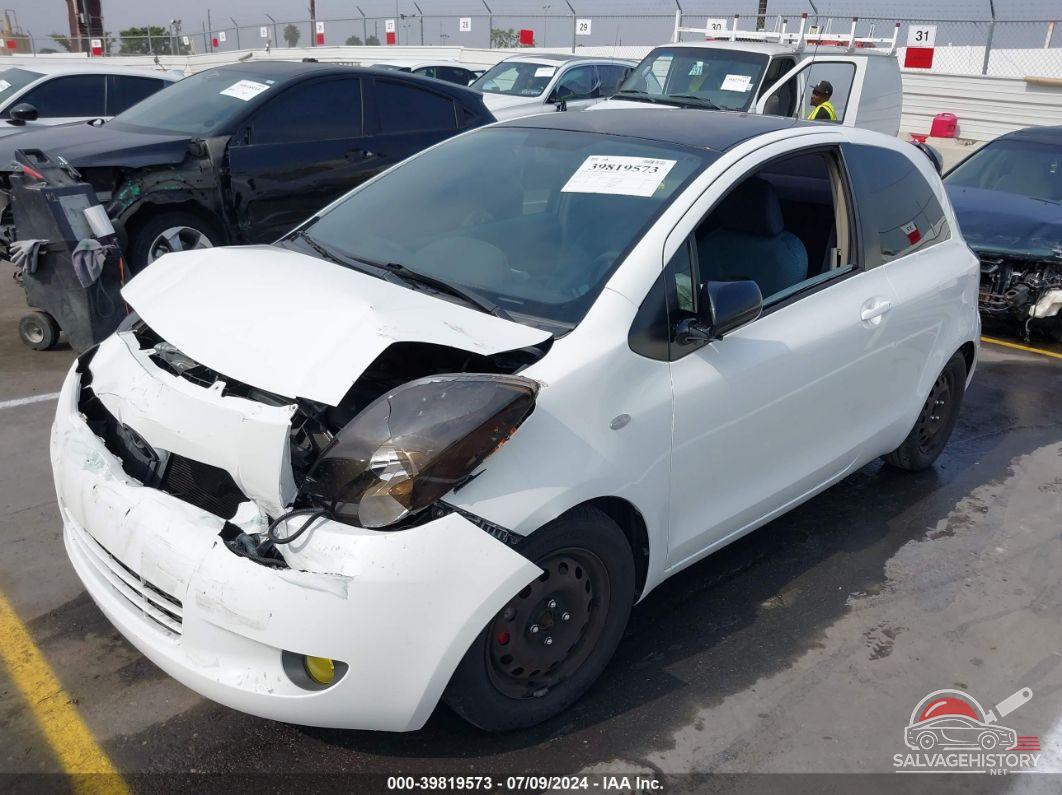 JTDJT923X75040347 2007 TOYOTA YARIS photo no. 2
