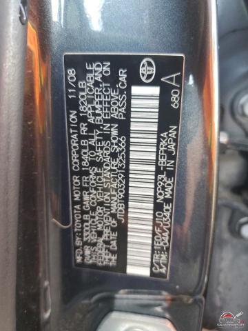 JTDBT903291325366 2009 TOYOTA YARIS photo no. 12