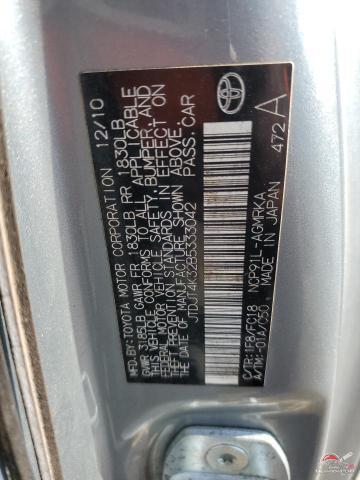JTDJT4K32B5333042 2011 TOYOTA YARIS photo no. 12