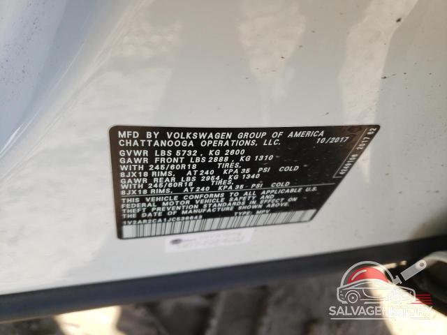 1V2AR2CA1JC536643 2018 VOLKSWAGEN ATLAS photo no. 13
