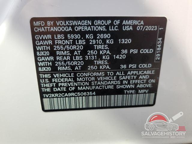 1V2KR2CA9RC506354 2024 VOLKSWAGEN ATLAS photo no. 13