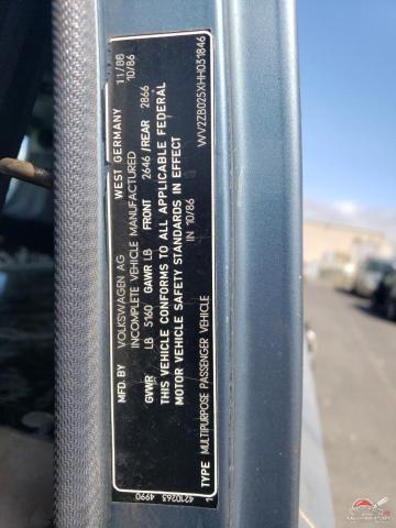 WV2ZB025XHH031846 1987 VOLKSWAGEN All Models photo no. 13