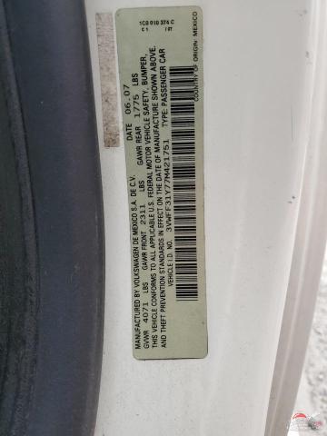 3VWFF31Y77M421751 2007 VOLKSWAGEN BEETLE photo no. 12