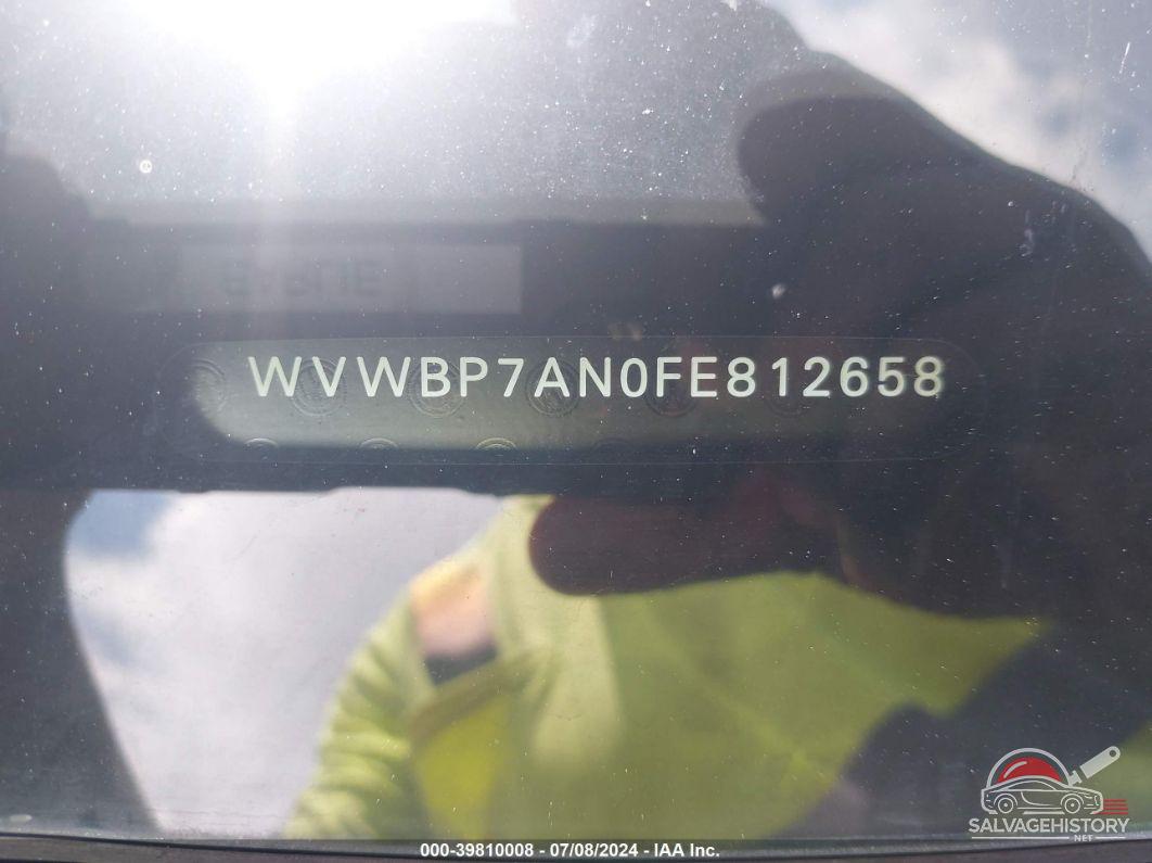 WVWBP7AN0FE812658 2015 VOLKSWAGEN CC photo no. 9