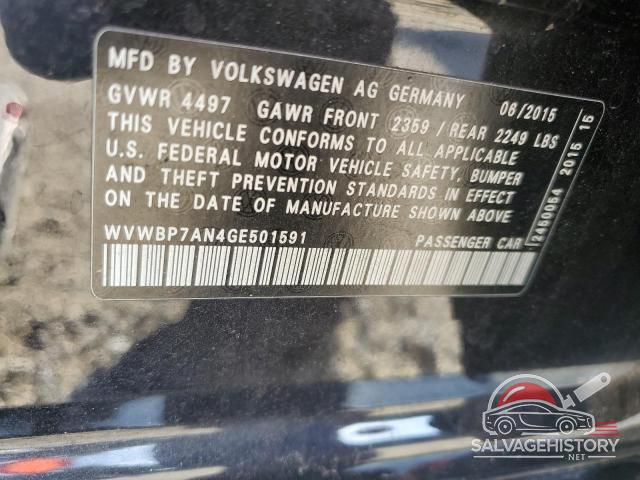 WVWBP7AN4GE501591 2016 VOLKSWAGEN CC photo no. 13