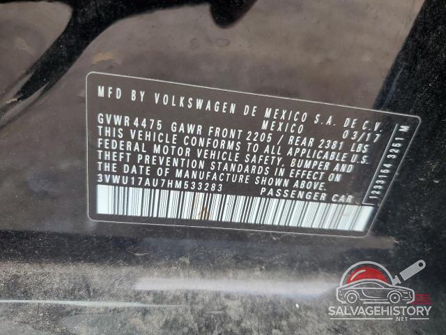 3VWU17AU7HM533283 2017 VOLKSWAGEN GOLF photo no. 13