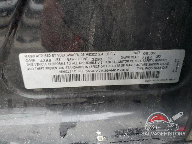 3VWRZ7AJ9AM027402 2010 VOLKSWAGEN JETTA photo no. 12