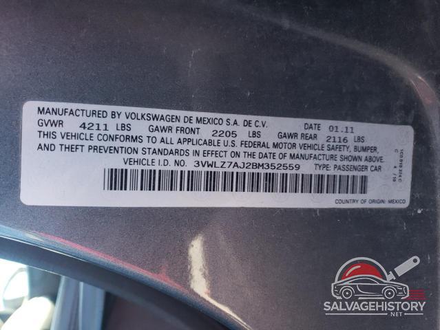 3VWLZ7AJ2BM352559 2011 VOLKSWAGEN JETTA photo no. 12