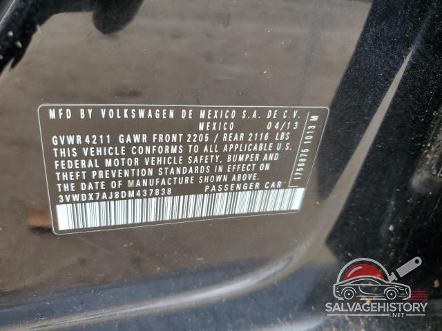 3VWDX7AJ8DM437838 2013 VOLKSWAGEN JETTA photo no. 12