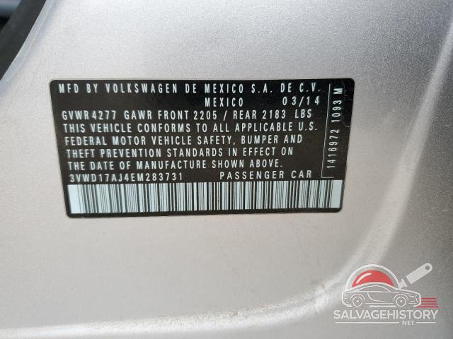 3VWD17AJ4EM283731 2014 VOLKSWAGEN JETTA photo no. 12