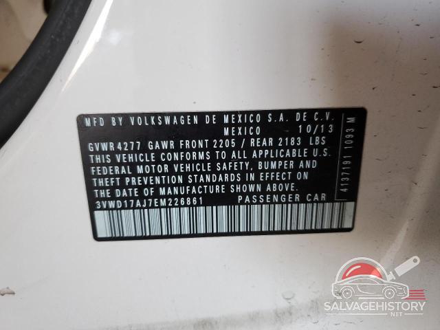 3VWD17AJ7EM226861 2014 VOLKSWAGEN JETTA photo no. 12