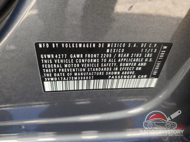 3VWD17AJ7EM396637 2014 VOLKSWAGEN JETTA photo no. 12