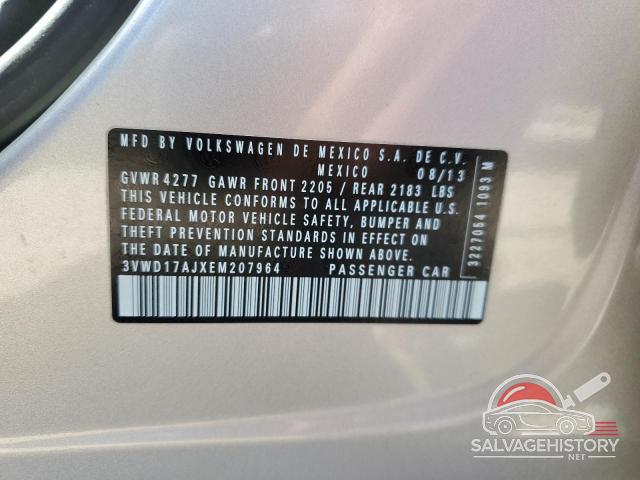 3VWD17AJXEM207964 2014 VOLKSWAGEN JETTA photo no. 12