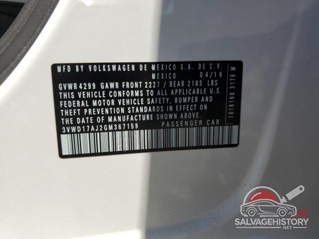 3VWD17AJ2GM367159 2016 VOLKSWAGEN JETTA photo no. 12
