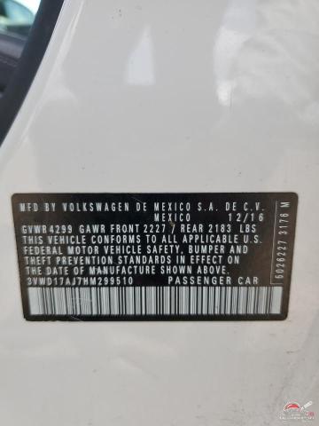 3VWD17AJ7HM299510 2017 VOLKSWAGEN JETTA photo no. 12