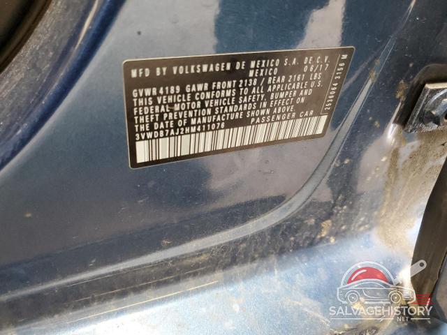 3VWDB7AJ2HM411076 2017 VOLKSWAGEN JETTA photo no. 12