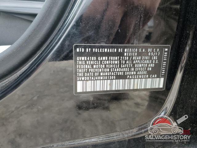 3VWDB7AJ4HM381305 2017 VOLKSWAGEN JETTA photo no. 13