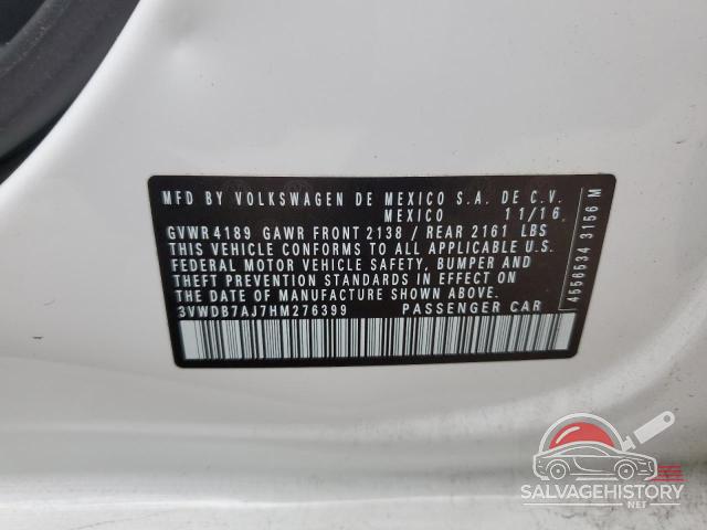 3VWDB7AJ7HM276399 2017 VOLKSWAGEN JETTA photo no. 13