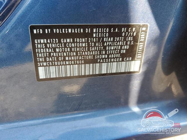 3VWC57BU0KM067606 2019 VOLKSWAGEN JETTA photo no. 13