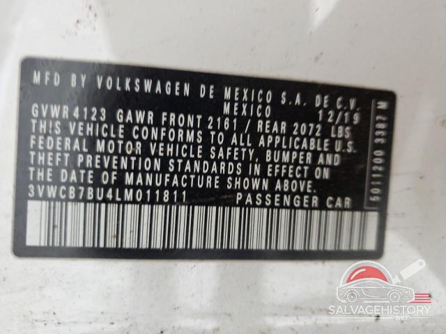 3VWCB7BU4LM011811 2020 VOLKSWAGEN JETTA photo no. 12