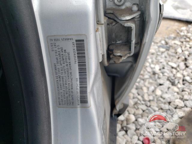 WVWPD63B53P341165 2003 VOLKSWAGEN PASSAT photo no. 12