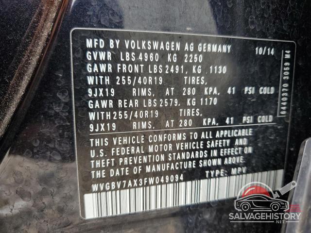WVGBV7AX3FW049094 2015 VOLKSWAGEN TIGUAN photo no. 13