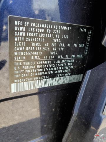 WVGBV7AX1GW057664 2016 VOLKSWAGEN TIGUAN photo no. 14