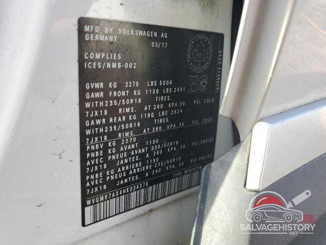 WVGMV7AX4HK034378 2017 VOLKSWAGEN TIGUAN photo no. 13