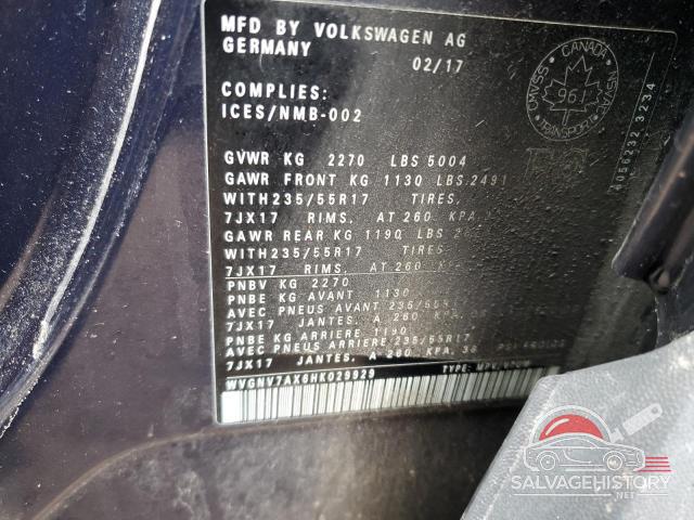 WVGNV7AX6HK029929 2017 VOLKSWAGEN TIGUAN photo no. 14