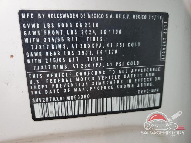 3VV2B7AX6LM058060 2020 VOLKSWAGEN TIGUAN photo no. 13