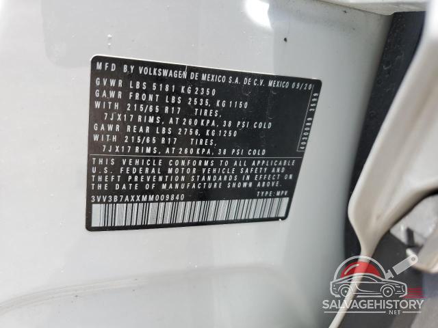 3VV3B7AXXMM009840 2021 VOLKSWAGEN TIGUAN photo no. 13