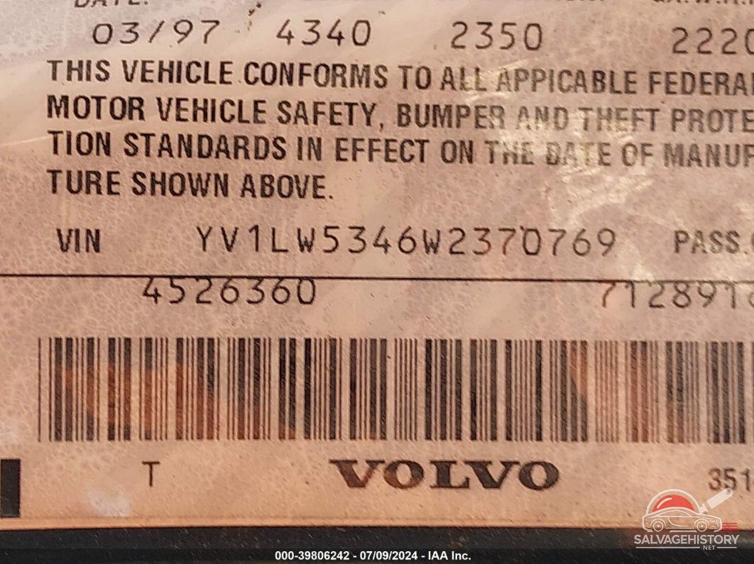 YV1LW5346W2370769 1998 VOLVO V70 photo no. 9