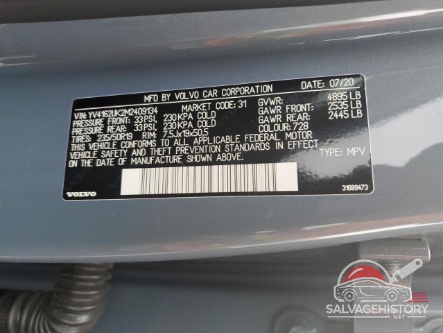 YV4162UK2M2409134 2021 VOLVO XC40 photo no. 13