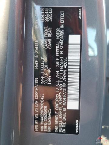 YV4A221K7N1816423 2022 VOLVO XC90 photo no. 14