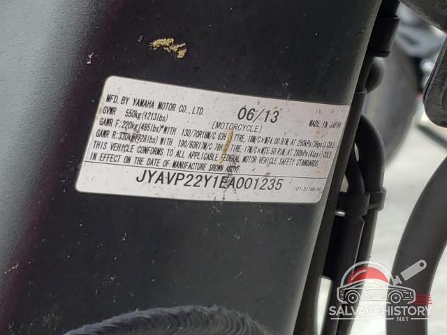 JYAVP22Y1EA001235 2014 YAMAHA XV1900 CTC photo no. 9