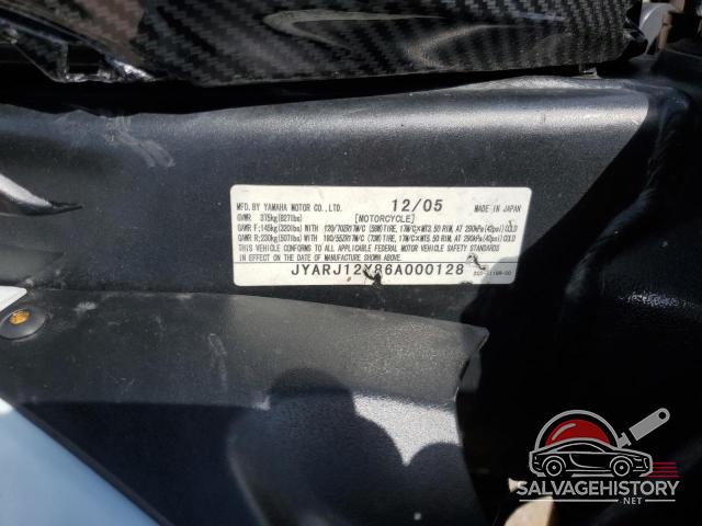 JYARJ12Y86A000128 2006 YAMAHA YZF600 photo no. 9