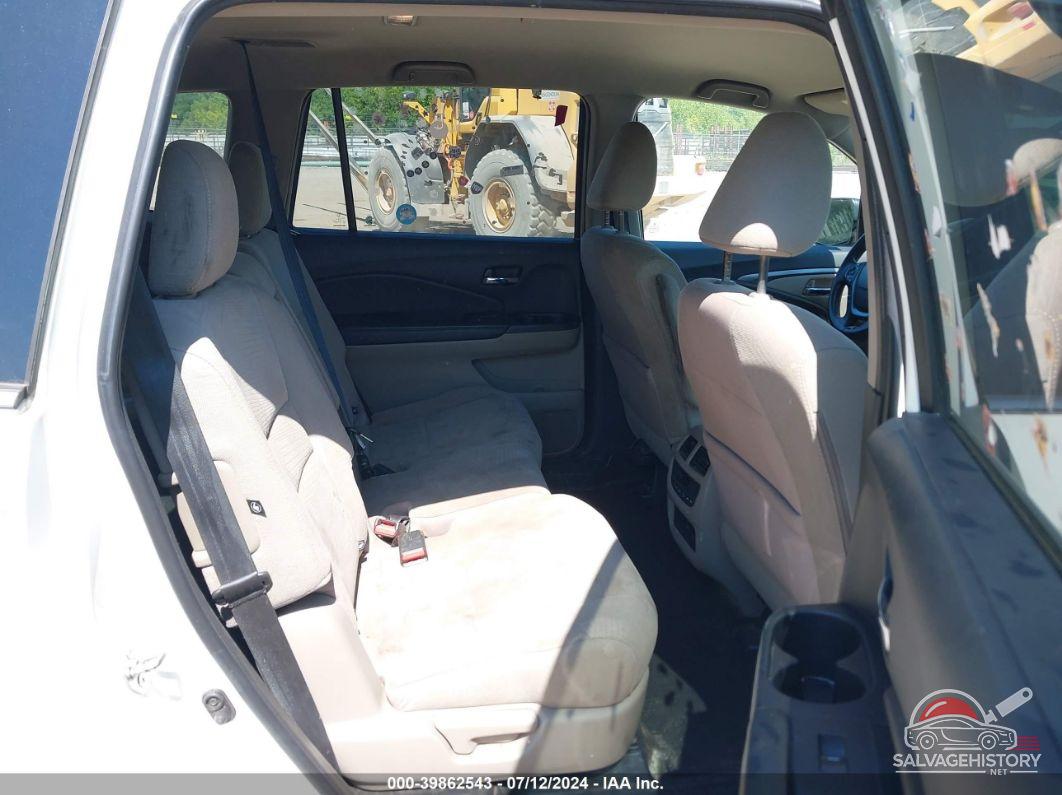 5FNYF6H34GB032903 2016 HONDA PILOT photo no. 8