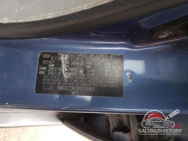 KNDJC736385779963 2008 KIA SORENTO photo no. 13