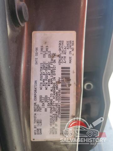 JT3GN86R1T0006581 1996 TOYOTA 4RUNNER photo no. 12