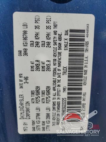 1D7HA18206S622225 2006 DODGE RAM 1500 photo no. 12