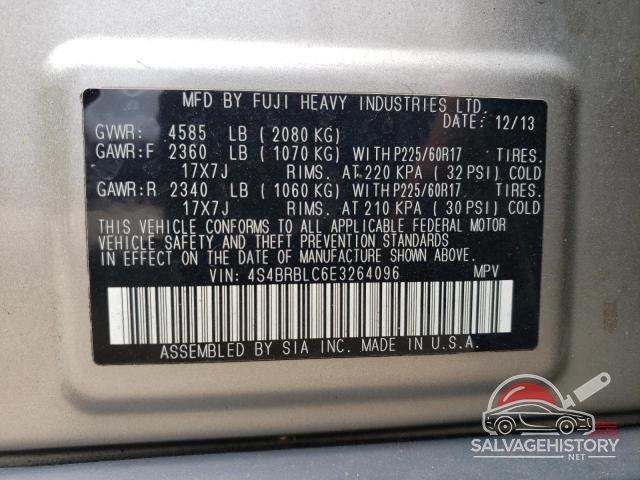 4S4BRBLC6E3264096 2014 SUBARU OUTBACK photo no. 13