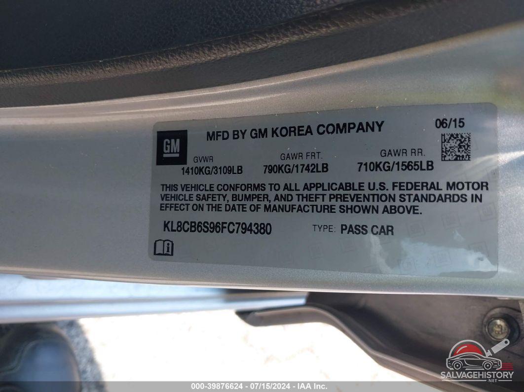 KL8CB6S96FC794380 2015 CHEVROLET SPARK photo no. 9