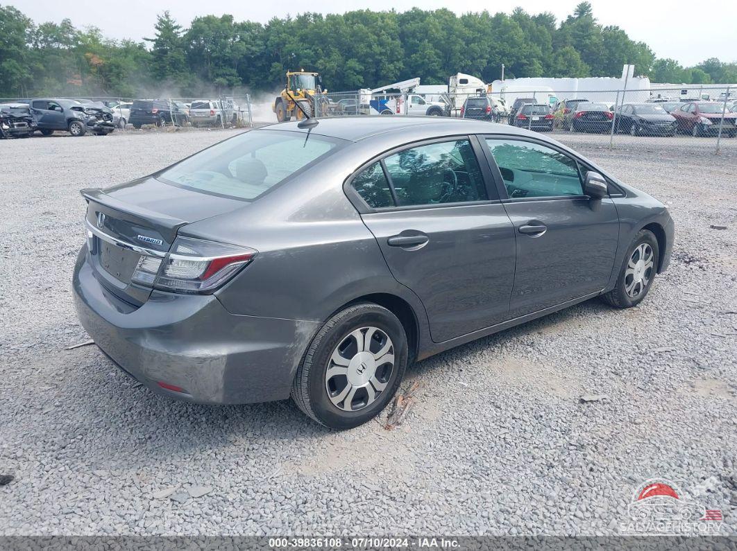 19XFB4F23DE204163 2013 HONDA CIVIC HYBRID photo no. 4