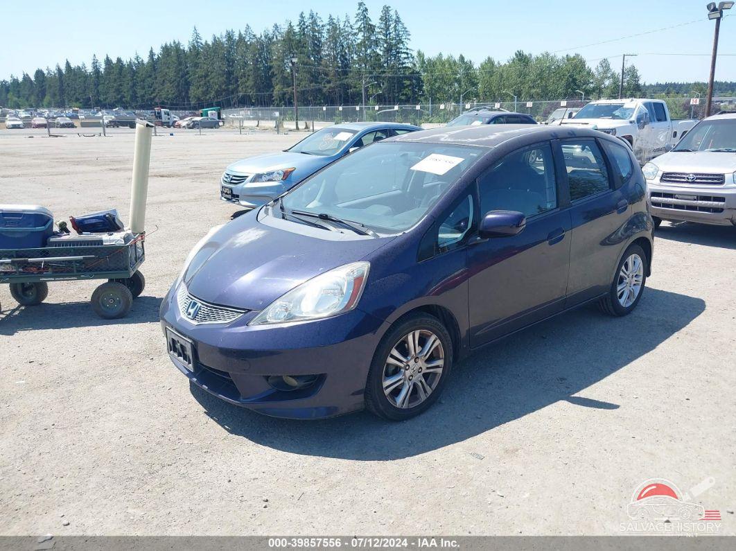 JHMGE88639S033050 2009 HONDA FIT photo no. 2