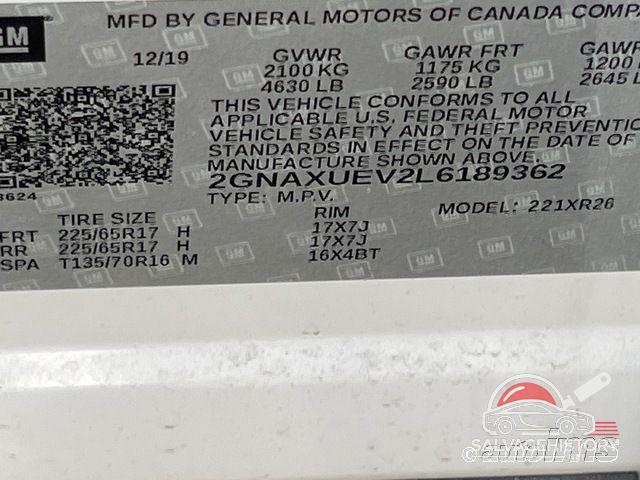 2GNAXUEV2L6189362 2020 CHEVROLET EQUINOX photo no. 17